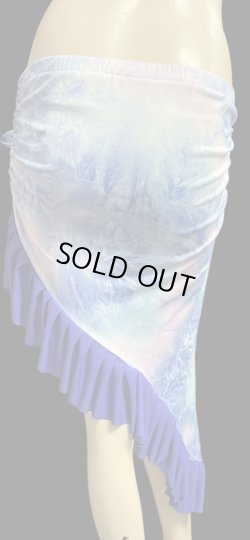 画像2: Amira Jamila オリジナル☆ストレッチフリルヒップスカーフ*frozen blue green *