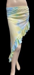 Amira Jamila オリジナル☆ストレッチフリルヒップスカーフ*frozen yellow green *