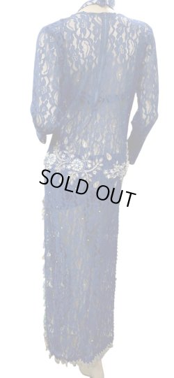 画像4: エジプト製ロマンティックレースサイーディ/ バラディドレス☆royal blue ☆