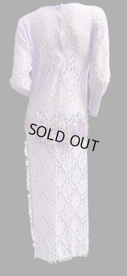 画像2: エジプト製ロマンティックレースサイーディ/ バラディドレス☆Lavender ☆