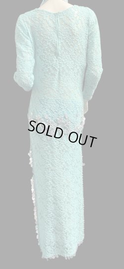 画像2: エジプト製ロマンティックレースサイーディ/ バラディドレス☆emerald green ☆