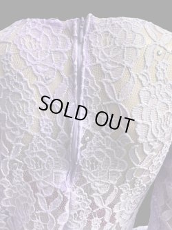 画像6: エジプト製ロマンティックレースサイーディ/ バラディドレス☆Lavender ☆