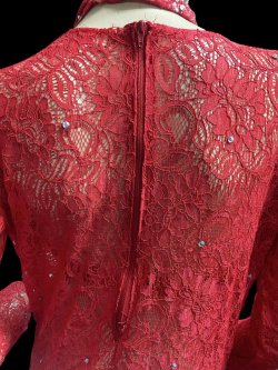 画像6: エジプト製ロマンティックレースサイーディ/ バラディドレス☆red ☆