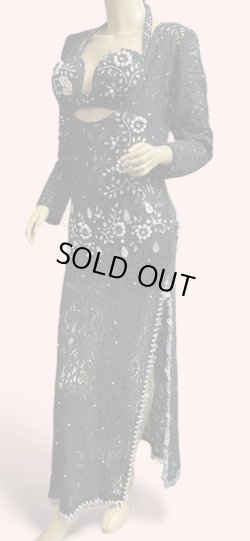 画像3: エジプト製ロマンティックレースサイーディ/ バラディドレス☆black ☆