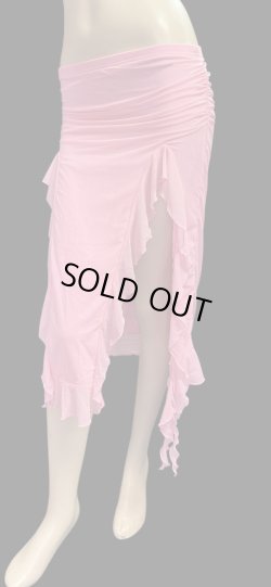画像3: ストレッチフリルスリットスカート☆pink ☆