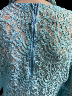 画像6: エジプト製ロマンティックレースサイーディ/ バラディドレス☆sky blue ☆