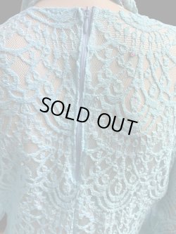 画像6: エジプト製ロマンティックレースサイーディ/ バラディドレス☆sky blue ☆