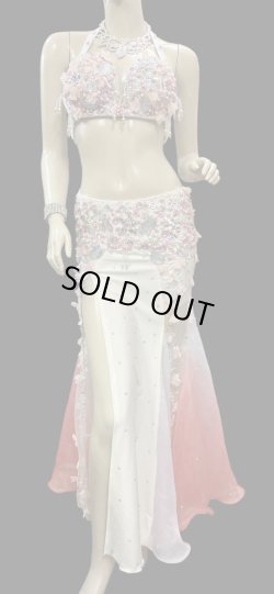 画像2: エジプトオリエンタルコスチューム ☆white red gradation flower ☆