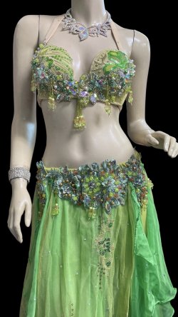 画像2: エジプトオリエンタルコスチューム ☆elegant lime green☆