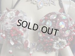 画像5: エジプトオリエンタルコスチューム ☆red wine lace flower ☆