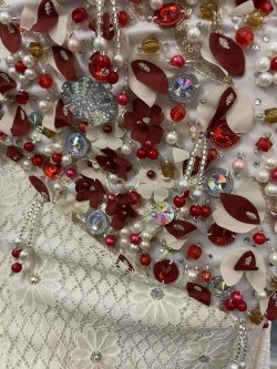 画像6: エジプトオリエンタルコスチューム ☆elegant white red flower ☆