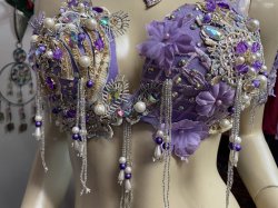 画像5: エジプトAmrオリエンタルコスチューム☆Oriental  lavender petit flower☆