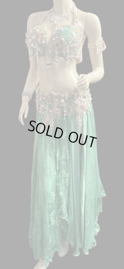 画像3: エジプトAmrオリエンタルコスチューム☆Mate lace green ☆