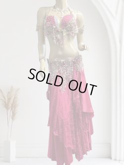 画像1: エジプトAmrオリエンタルコスチューム☆lace pink nesting queen ☆