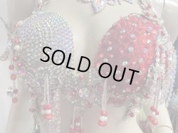 画像6: エジプトAmrオリエンタルコスチューム☆Romantic champagne red coral ☆