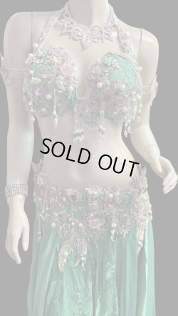 画像2: エジプトAmrオリエンタルコスチューム☆Mate lace green ☆