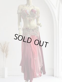 画像1: エジプトAmrオリエンタルコスチューム☆Sparkle  red passion ☆