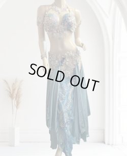 画像1: エジプトAmrオリエンタルコスチューム☆smooth Celeste blue☆