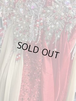 画像5: エジプトAmrオリエンタルコスチューム☆Romantic champagne red coral ☆