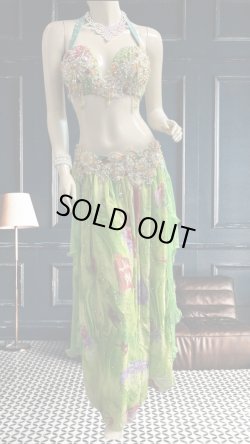 画像1: エジプトオリエンタルコスチューム☆fresh green ethnic ☆