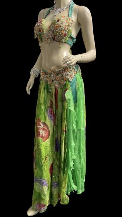 画像2: エジプトオリエンタルコスチューム☆fresh green ethnic ☆