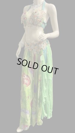 画像2: エジプトオリエンタルコスチューム☆fresh green ethnic ☆