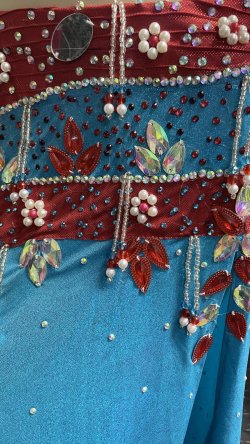 画像5: エジプトオリエンタルコスチューム ☆turquoise red passion ☆