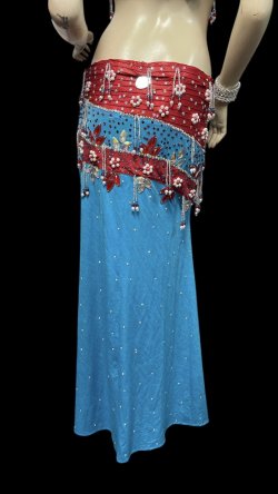 画像4: エジプトオリエンタルコスチューム ☆turquoise red passion ☆