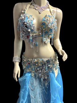 画像2: エジプトオリエンタルコスチューム ☆silky madonna sky blue ☆