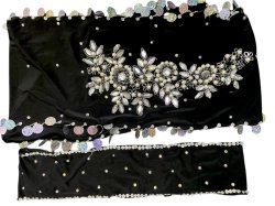 画像6: エジプト製プリントストレッチバラディドレス☆ black green  tie dye color☆