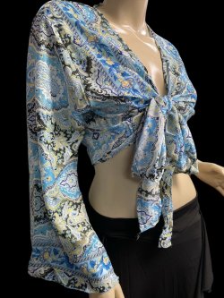 画像2: プリントバタフライスリップチョリ VI