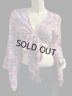 画像1: プリントバタフライスリップチョリ VIII