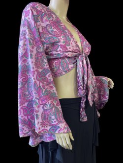 画像2: プリントバタフライスリーブチョリI