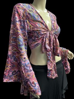 画像2: プリントバタフライスリップチョリ VIII