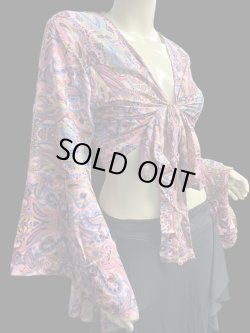 画像2: プリントバタフライスリップチョリ VIII