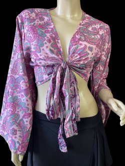 画像1: プリントバタフライスリーブチョリI