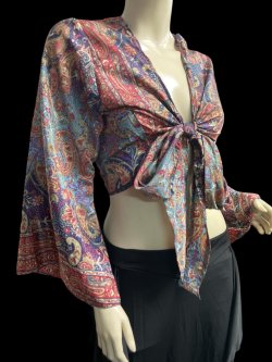 画像2: プリントバタフライスリップチョリ V