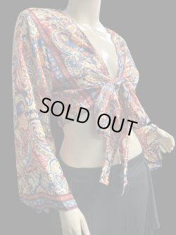 画像2: プリントバタフライスリップチョリ VII