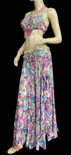 画像2: エジプトオリエンタルコスチューム☆fresh  multi  flower☆