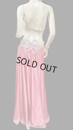 画像6: エジプトオリエンタルコスチューム☆salmon pink satin brilliant ☆