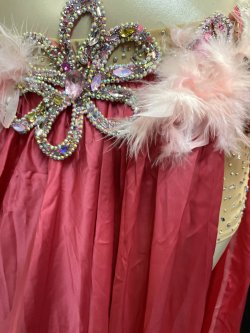 画像5: エジプトオリエンタルコスチューム☆salmon pink satin brilliant ☆