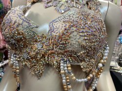 画像4: エジプトオリエンタルコスチューム☆gold beige flower☆