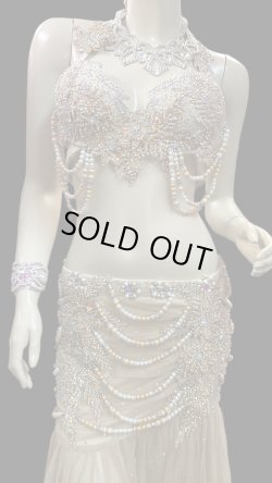 画像3: エジプトオリエンタルコスチューム☆gold beige flower☆