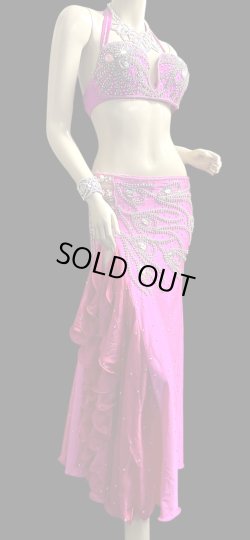 画像2: エジプトオリエンタルコスチューム ☆elegant rhinestone hot pink☆