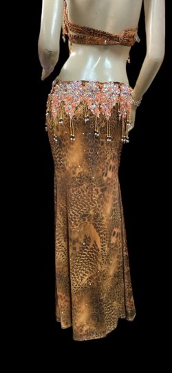 画像6: エジプトオリエンタルコスチューム☆orange animal print sunset ☆