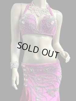 画像3: エジプトオリエンタルコスチューム ☆elegant rhinestone hot pink☆