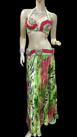 画像1: エジプトオリエンタルコスチューム ☆fresh green ethnic ☆