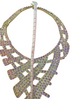 画像3: オーロラキラキララインストーンネックレス5