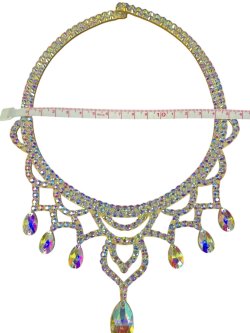 画像4: オーロラキラキララインストーンネックレス11