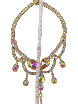 画像3: オーロラキラキララインストーンネックレス12